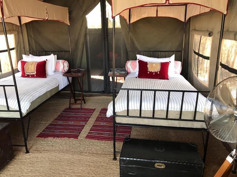 Luxury Safari tent bedroom