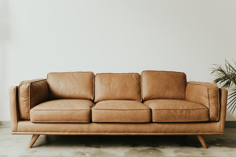 stylish leather sofa