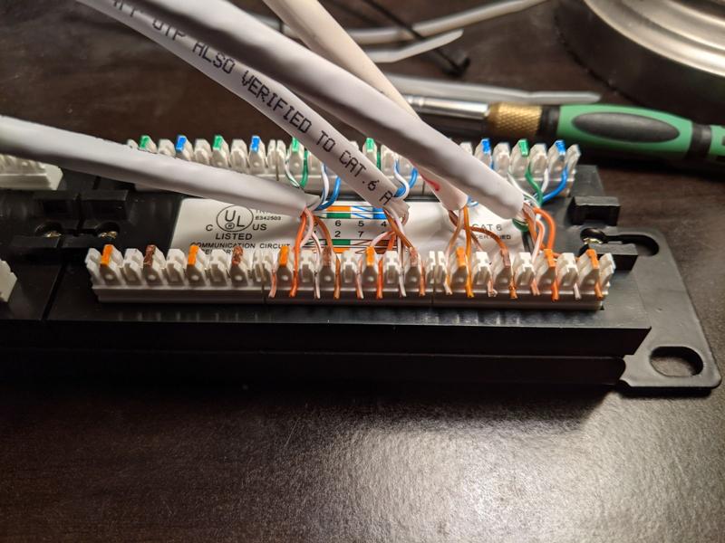 Wiring patch panel