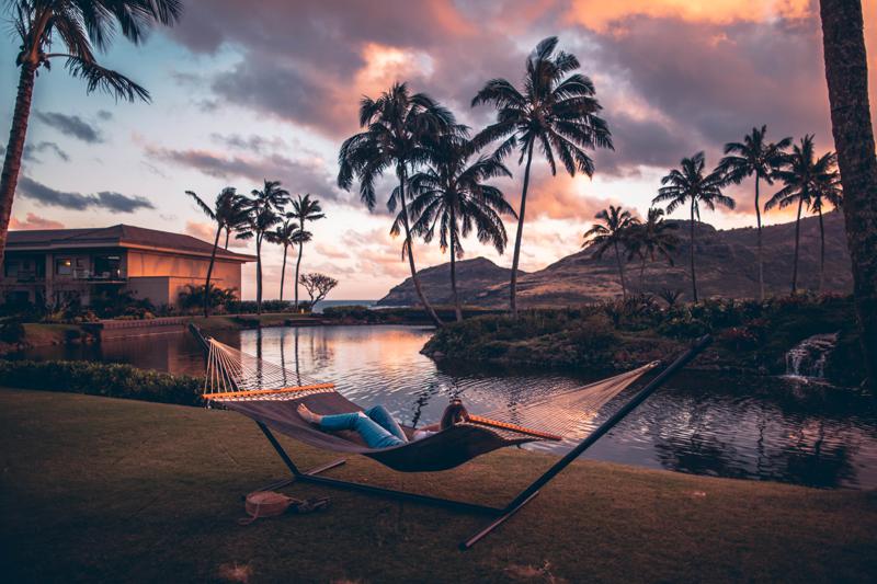 person on waterfront after retiring early